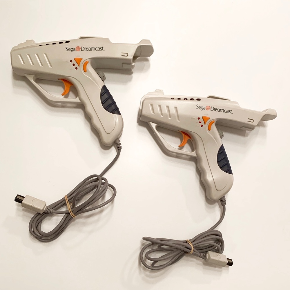 Two (2) MadCatz Sega Dreamcast Dream Blaster Light Controller Guns